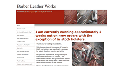 Desktop Screenshot of barberleatherworks.com